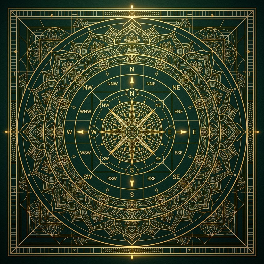 Vastu Shastra Sacred Geometry - 16 Zones & 5 Elements